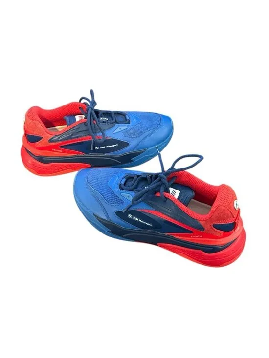 BMW M Motorsport Sneakers Shoes Mens 8.5 Blue Red Running System - Picture 2 of 14